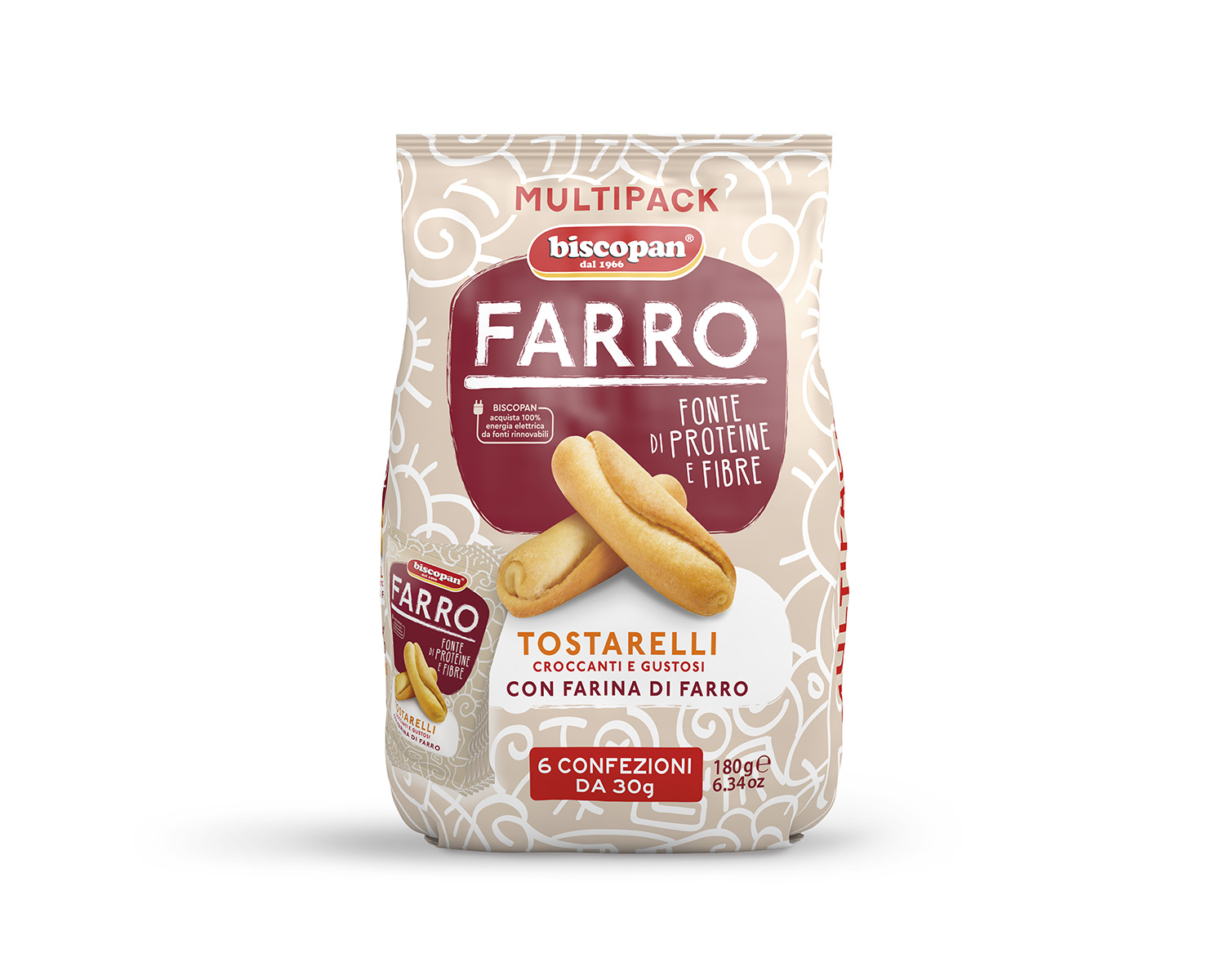 Tostarelli Farro Multipack 180g (6x30g)